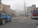 القلندیس در غبار مسیر گشائی فرورفت / تخریب ملک دیگر در القلندیس 