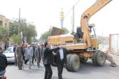 آزادسازی املاک توافق شده خیابان امام با حضور فرماندار